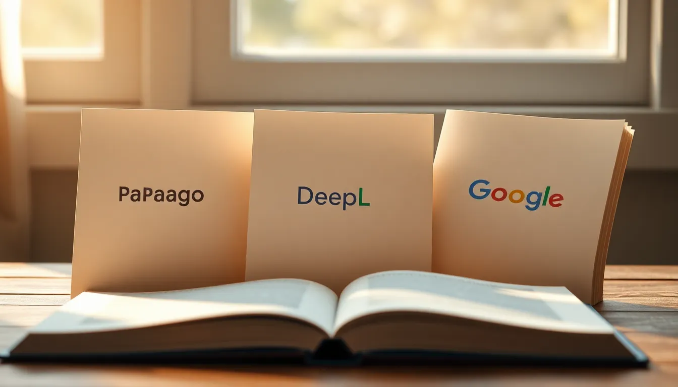 AI 번역기 비교 이미지