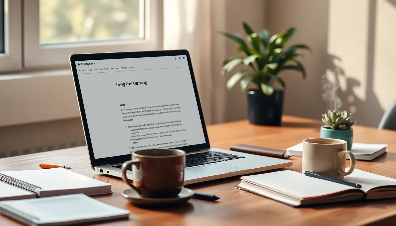 IT 블로그 글쓰기 SEO 전략 이미지 - 돋보기로 키워드를 찾는 모습